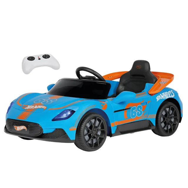 peg-perego-hot-wheels-rc-12v-auto-elettrica-cavalcabile-con-telecomando-18m image 1