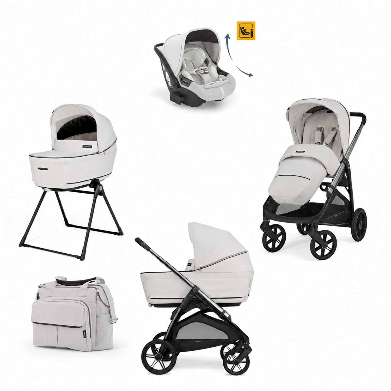 inglesina-aptica-system-quattro-opal-ivory-set-con-dual-bag-omaggio image 1