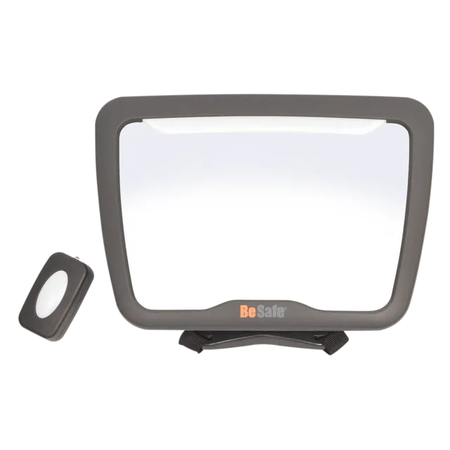 besafe-baby-mirror-xl-specchietto-auto-genitore-bimbo-grande-con-luce-led image 1