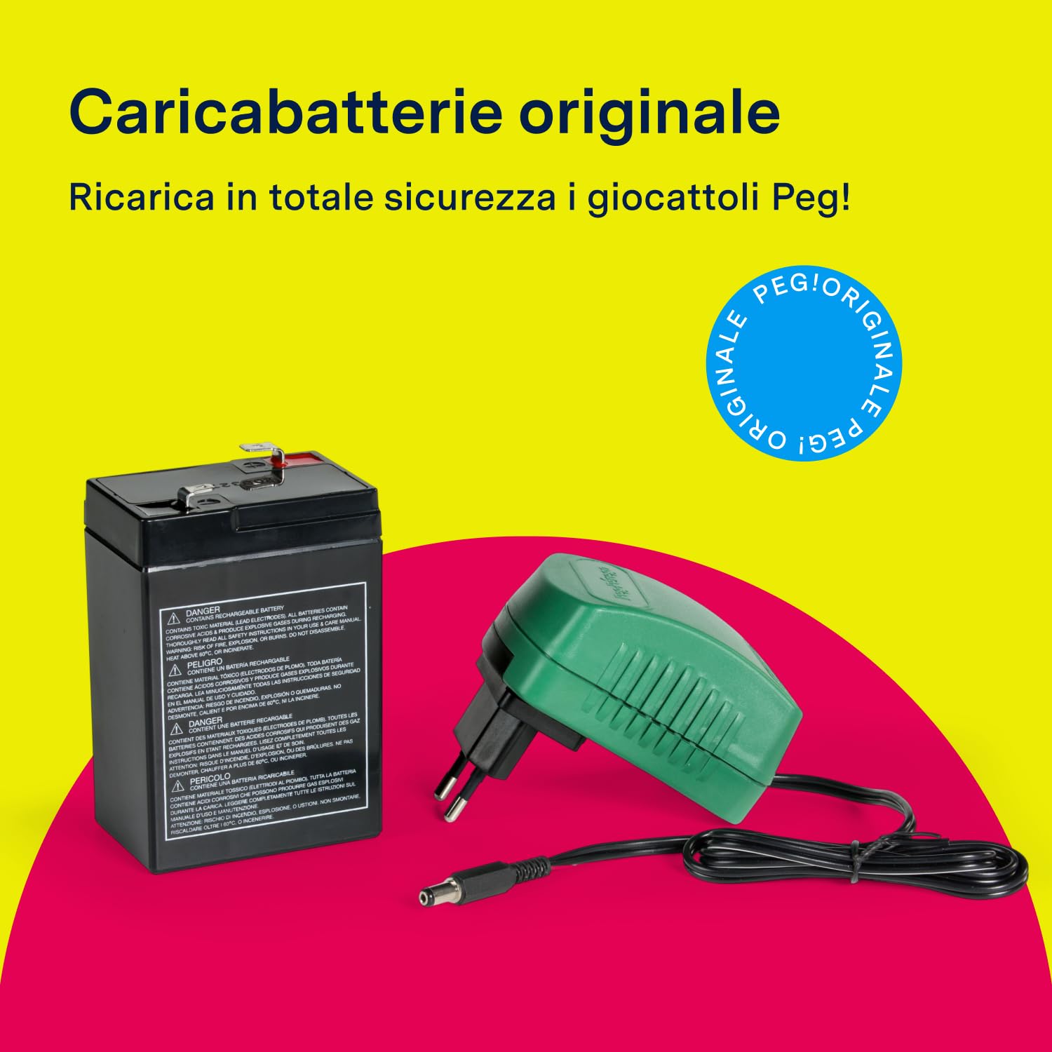 peg-perego-caricabatterie-6v-multiplug-con-jack-ricambio-originale image 4