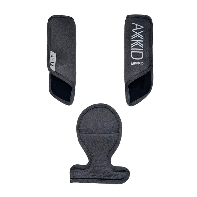 axkid-minikid-3-spallacci-coprifibbia-set-3-pezzi-tar-e-granite-melange image 1