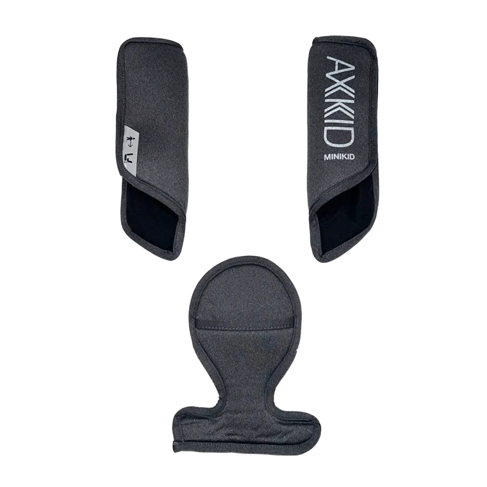axkid-minikid-3-spallacci-coprifibbia-set-3-pezzi-tar-e-granite-melange image 1
