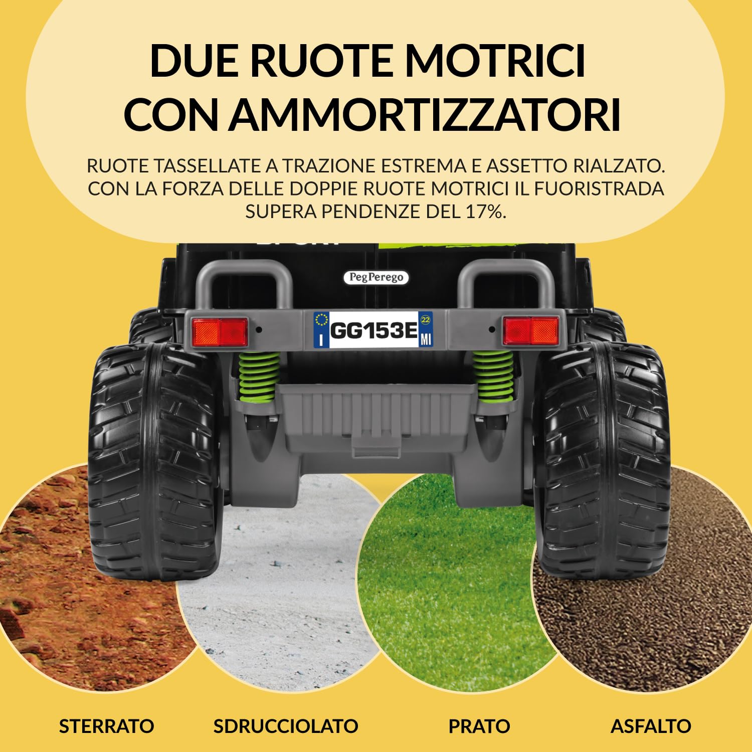 peg-perego-gaucho-sport-fuoristrada-elettrico-12v-2-posti-con-radio-fm image 4