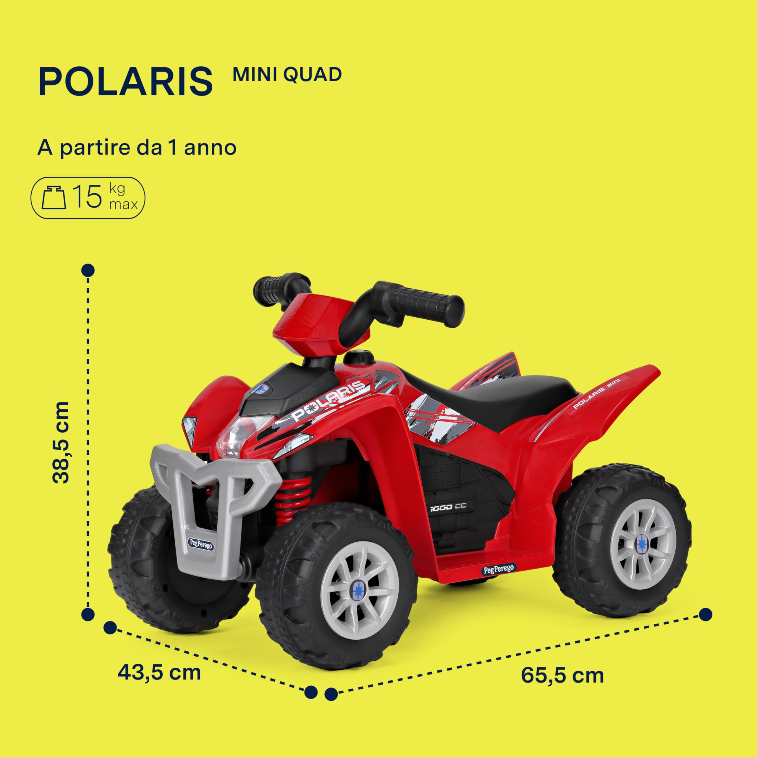 peg-perego-polaris-mini-quad-elettrico-6v-per-bambini-1-fino-a-15-kg image 2