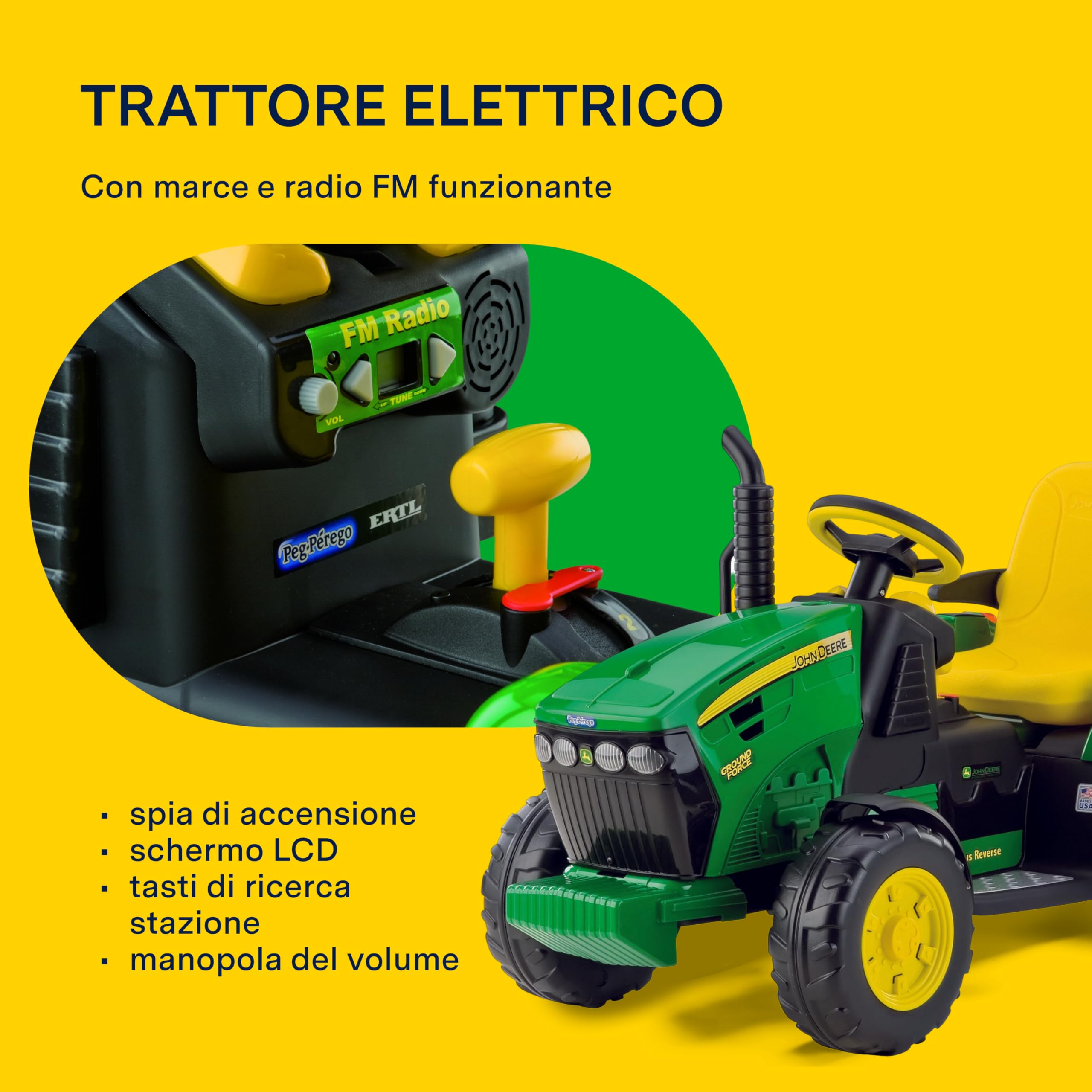 peg-perego-john-deere-ground-force-trattore-elettrico-12v-con-rimorchio-e-radio- image 3