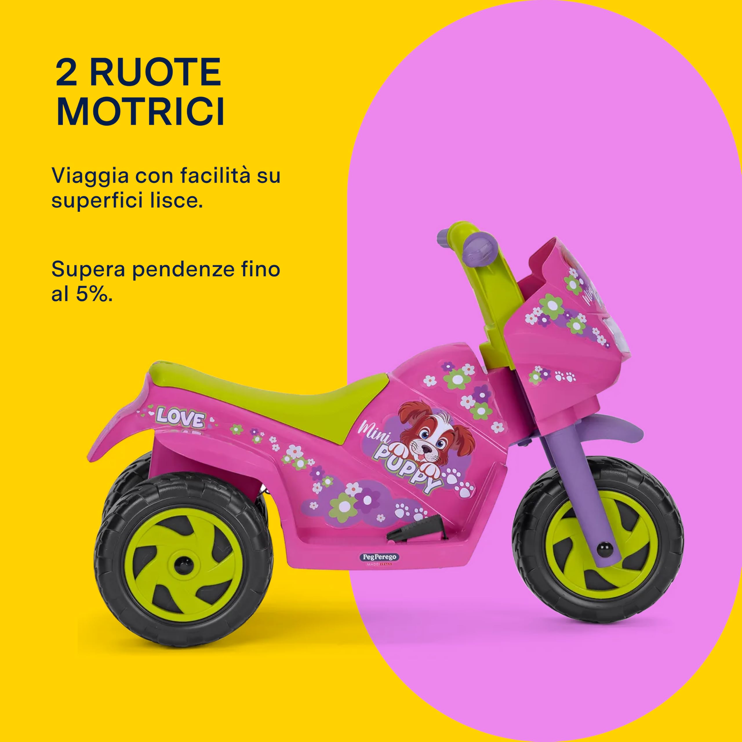 peg-perego-mini-puppy-moto-elettrica-cavalcabile-6v-da-1-anno-con-luci-e-suoni image 5
