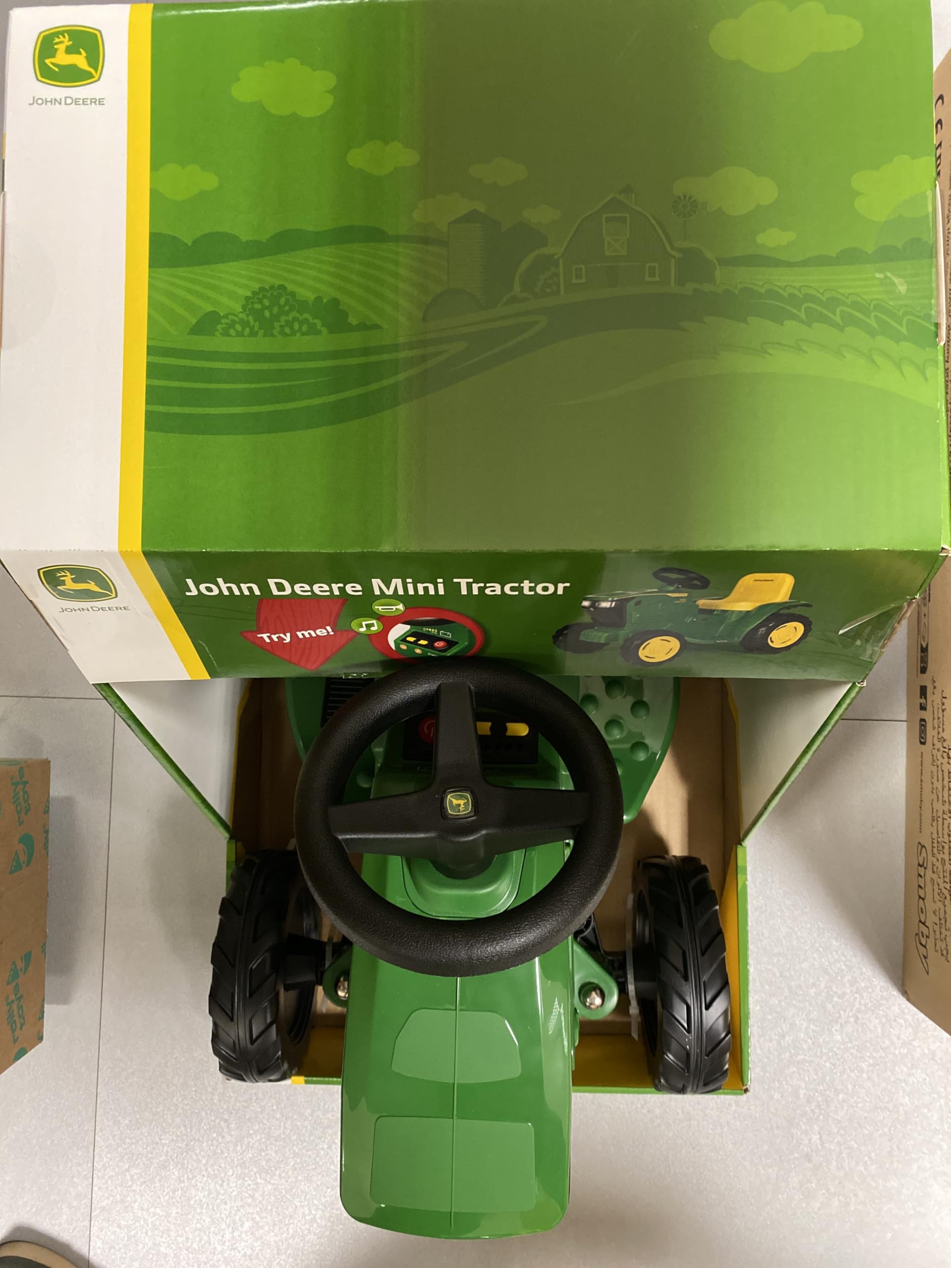 peg-perego-john-deere-mini-tractor-trattore-a-batteria-cavalcabile-1-anni image 6