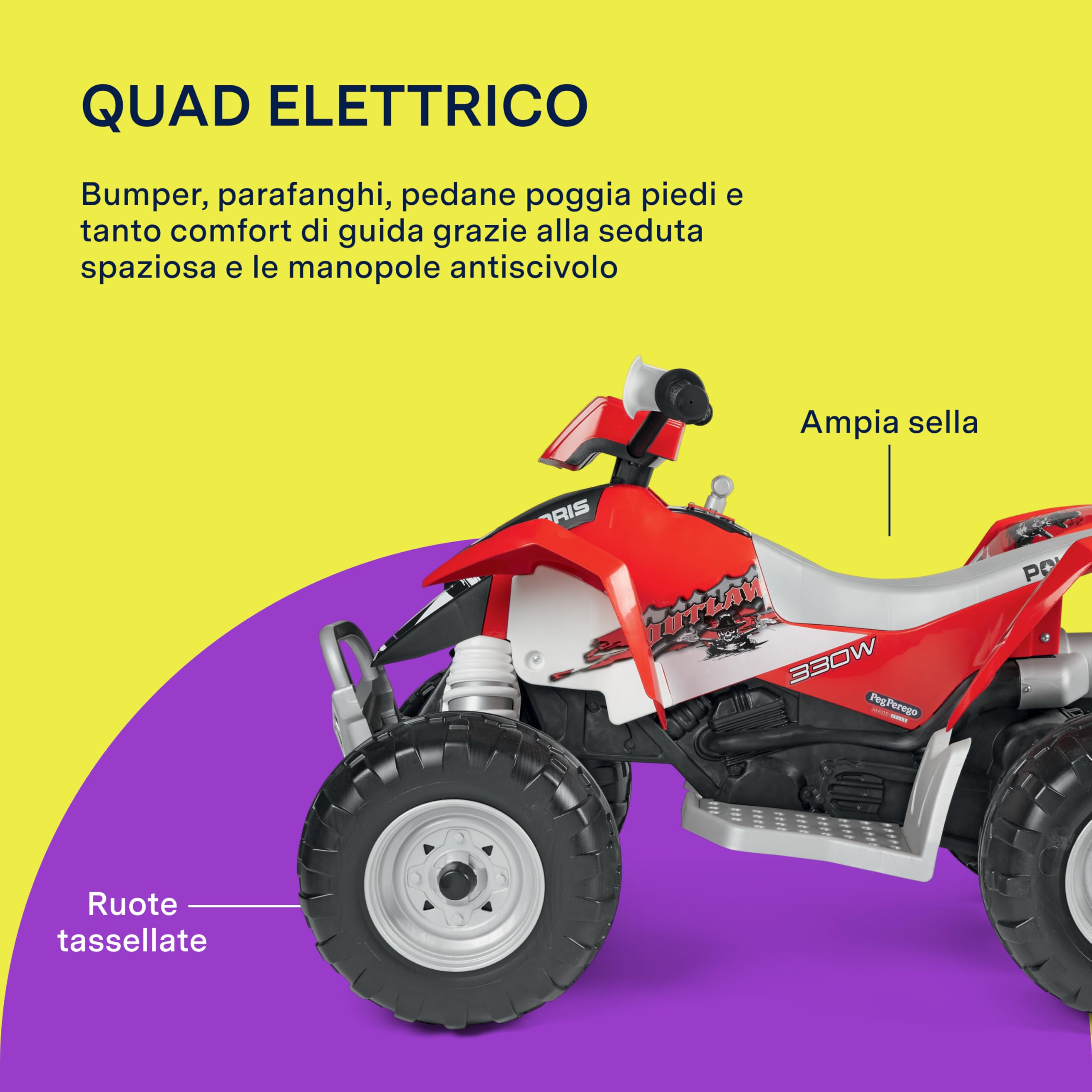 peg-perego-polaris-outlaw-330w-quad-elettrico-12v-dai-3-anni image 3