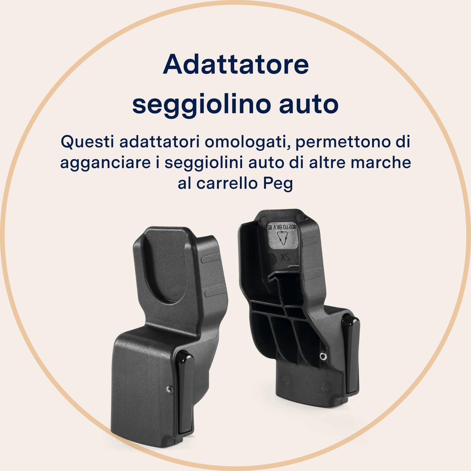 peg-perego-adapters-for-car-seat-adattatori-universali-per-ovetti-0-13-kg image 2