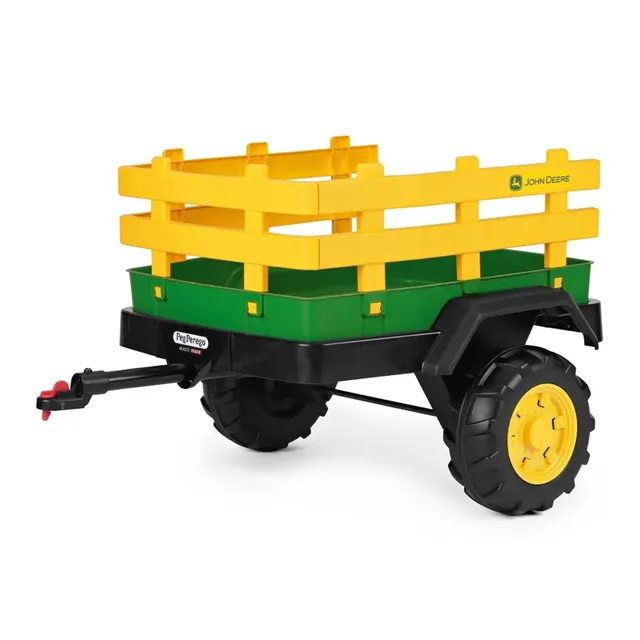peg-perego-john-deere-dual-force-trailer-rimorchio-a-due-ruote-per-trattore-elet image 1
