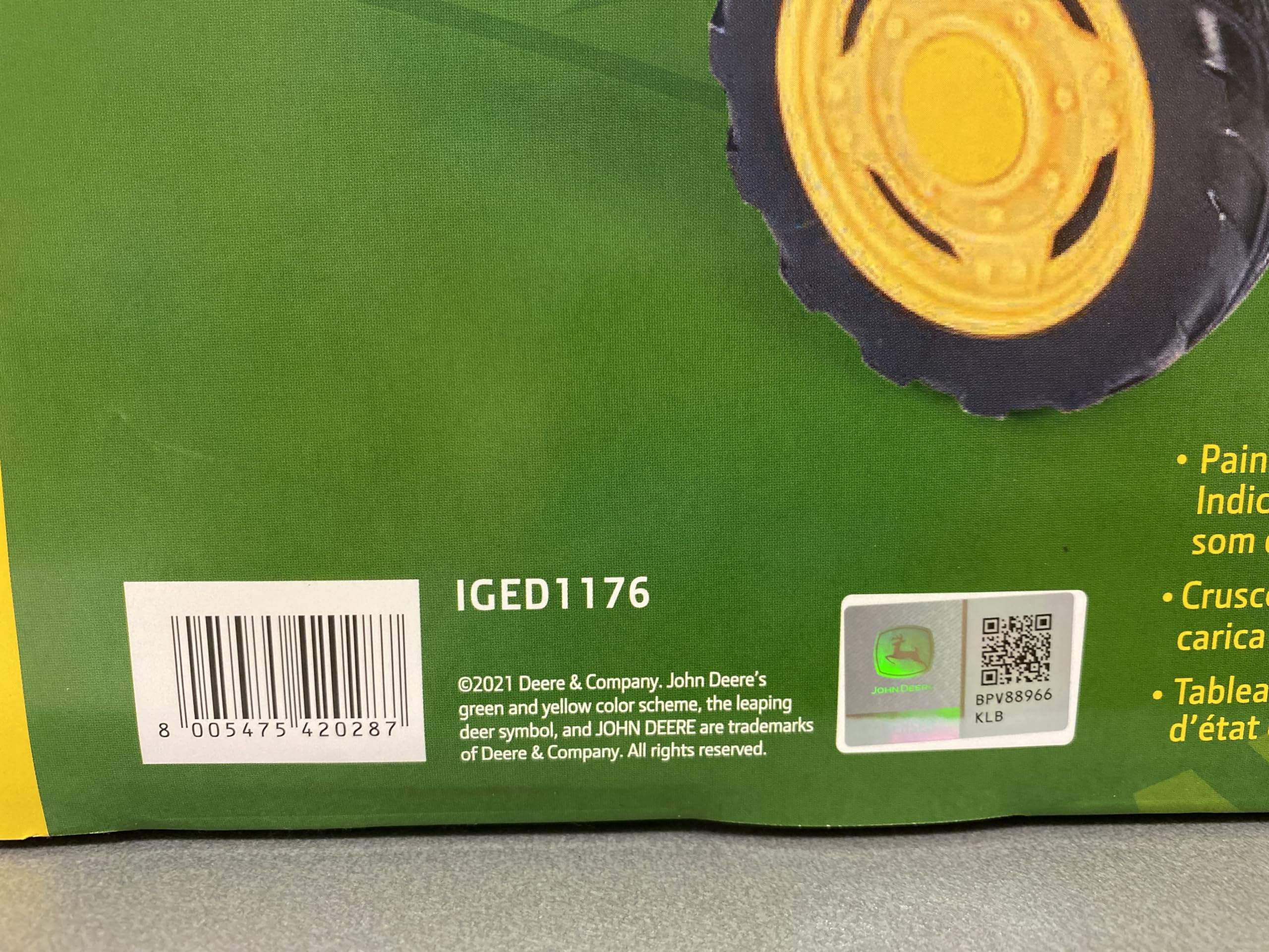 peg-perego-john-deere-mini-tractor-trattore-a-batteria-cavalcabile-1-anni image 7