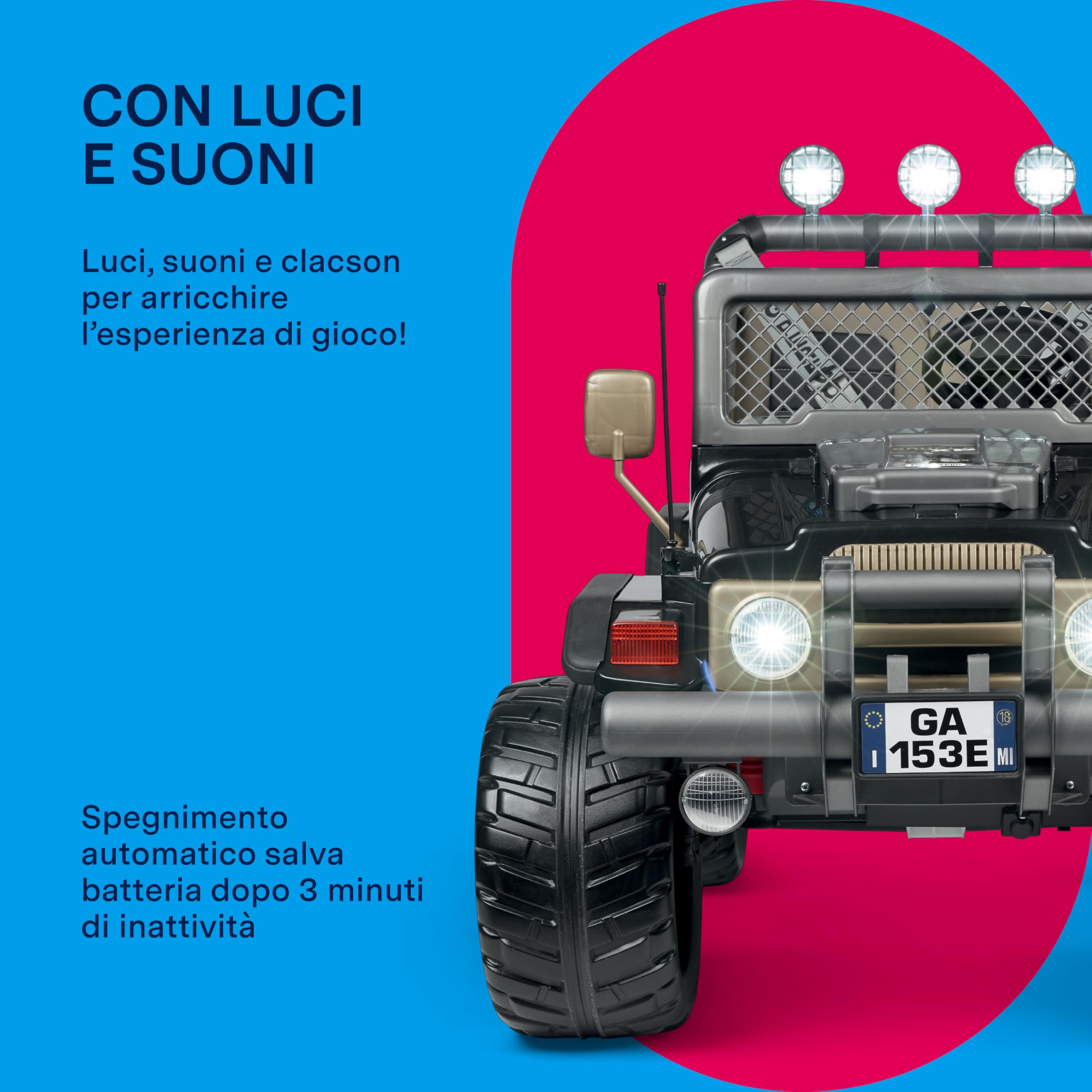 peg-perego-gaucho-xp-fuoristrada-elettrico-24v-con-luci-led-e-radio image 5