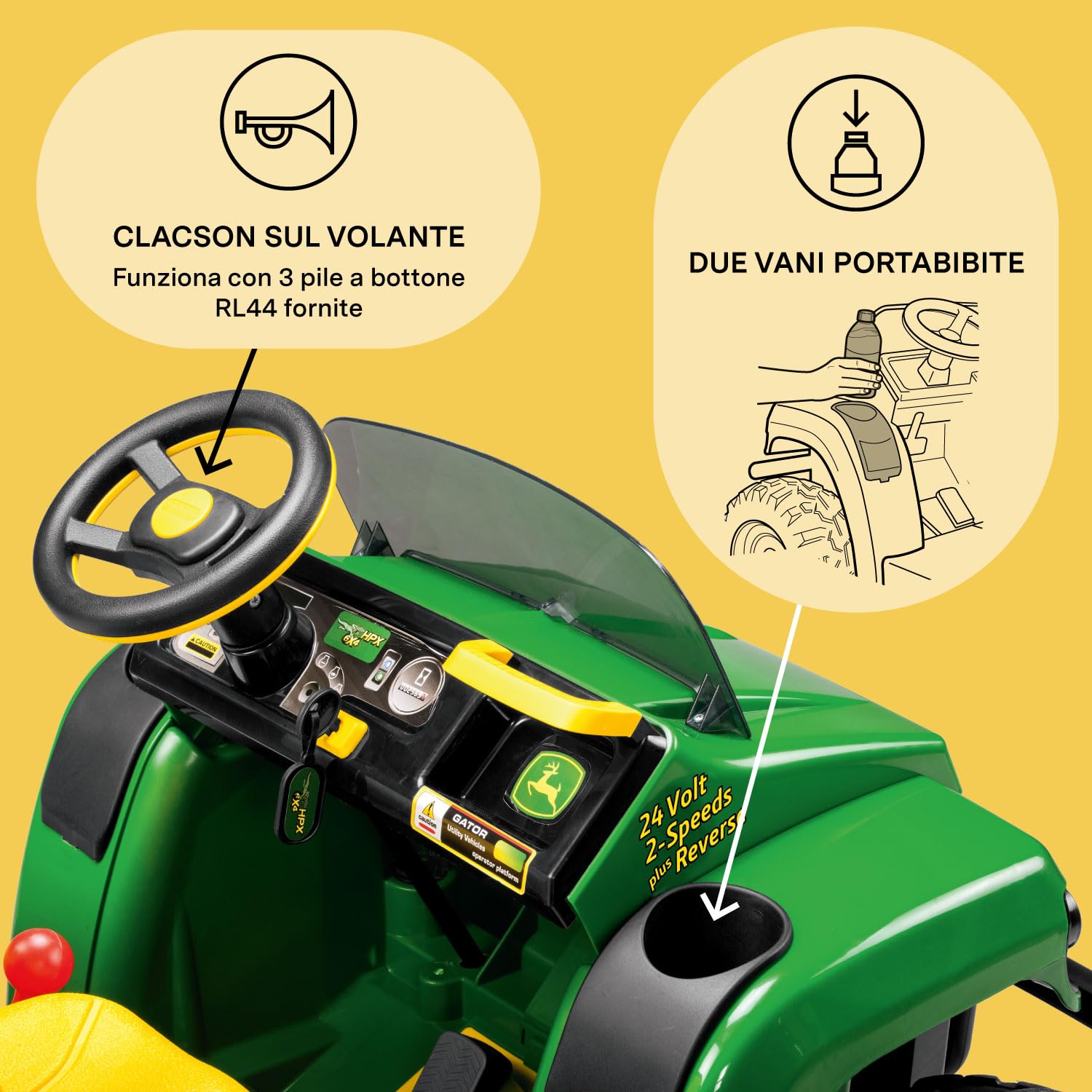peg-perego-john-deere-gator-hpx-trattore-elettrico-12v-2-posti-3-anni image 7