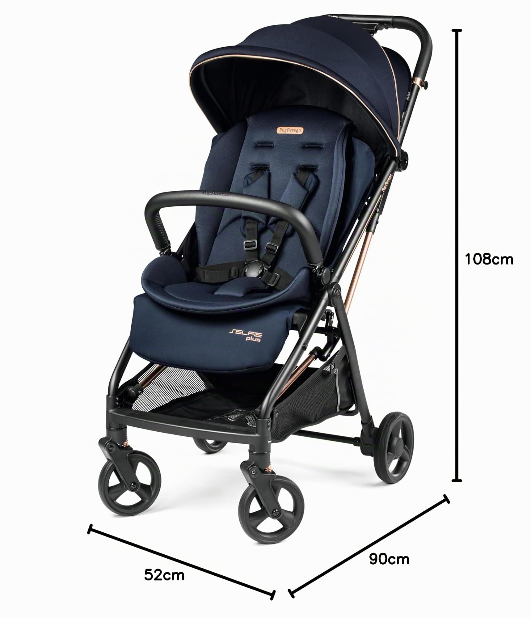 peg-perego-selfie-plus-blue-shine-passeggino-leggero-compatto-0-22-kg image 7