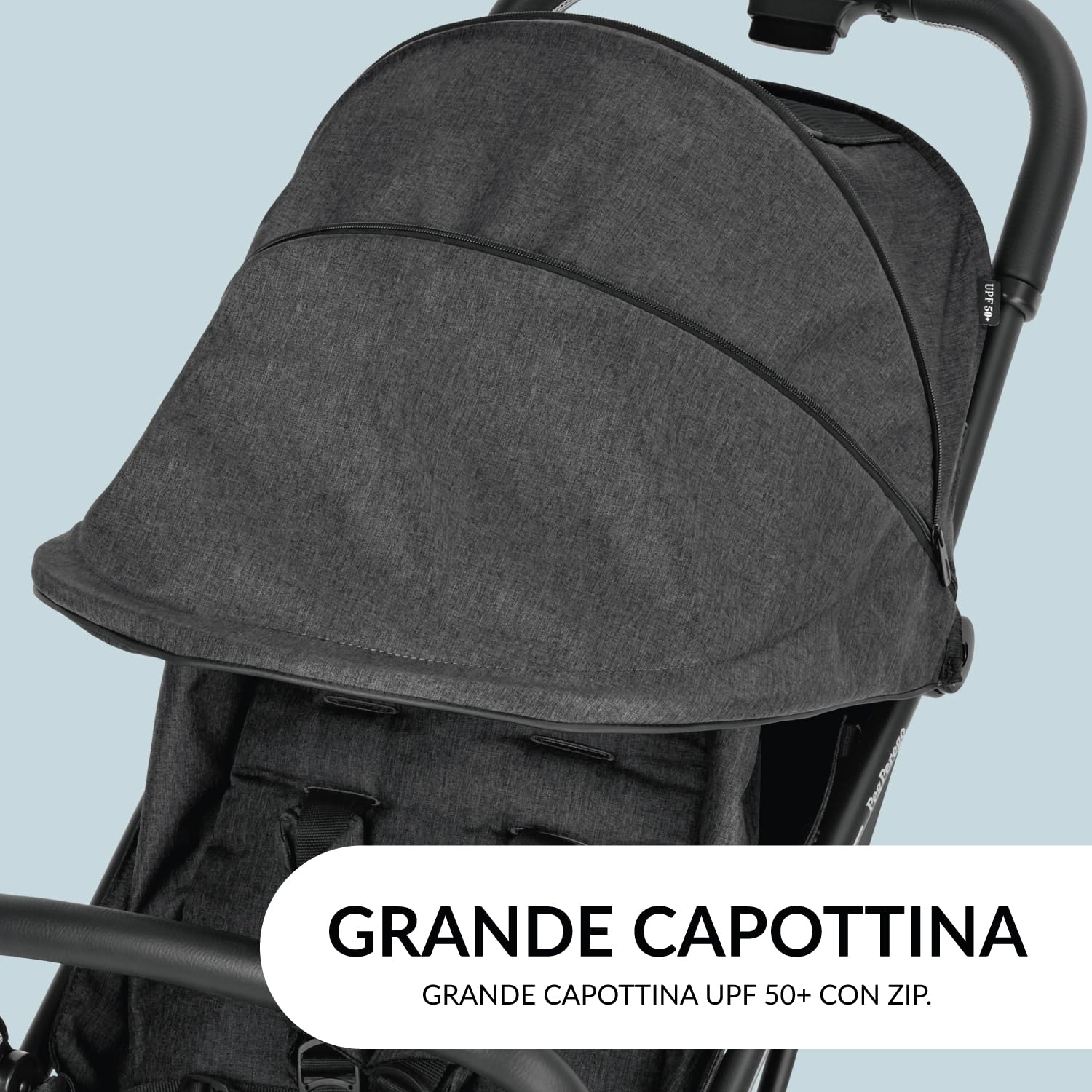 peg-perego-selfie-passeggino-leggero-0-4-anni-ardesia-con-capottina-upf-50 image 8