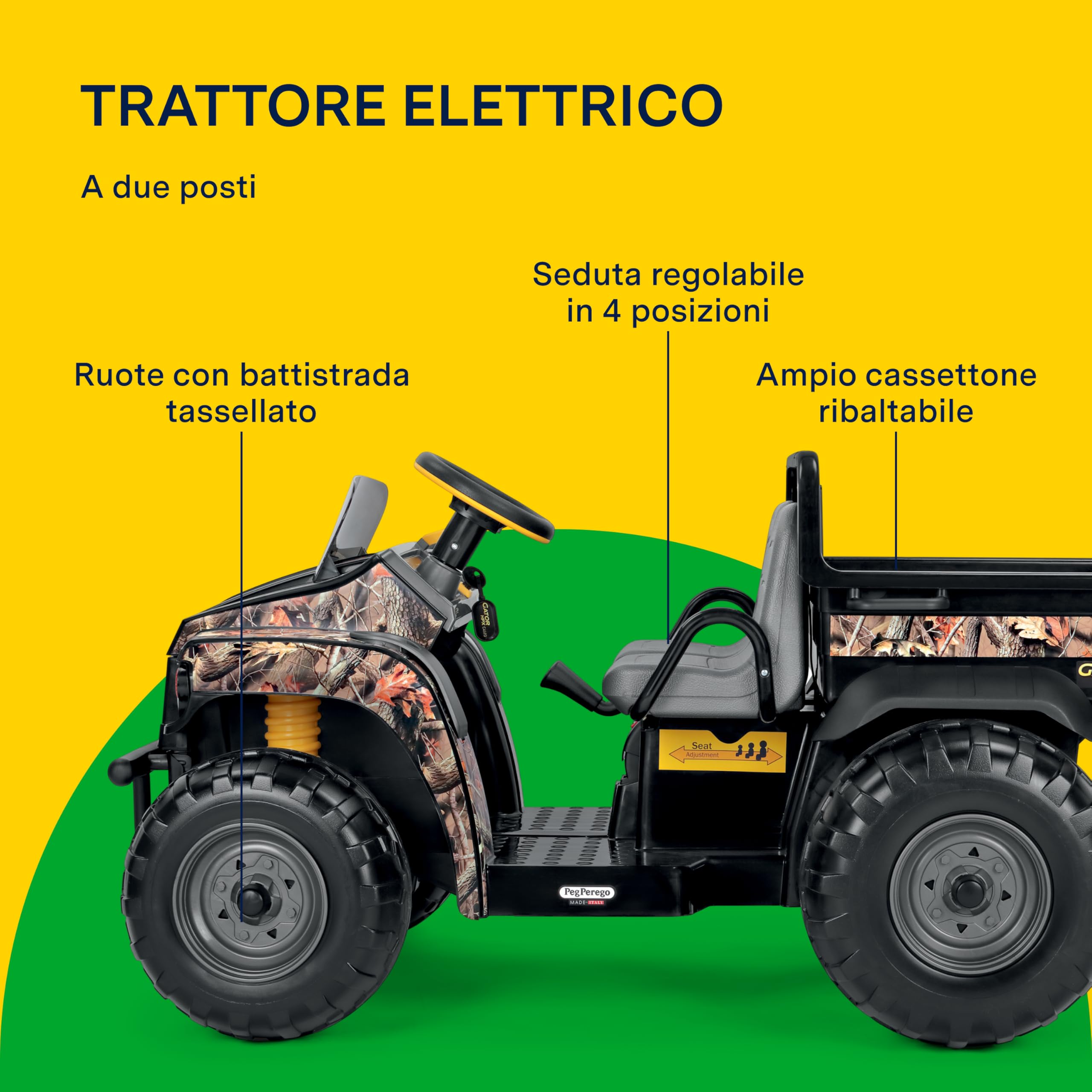 peg-perego-john-deere-gator-hpx-camo-trattore-elettrico-12v-2-posti image 3