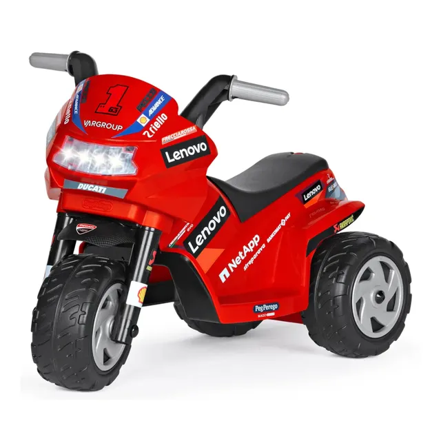 peg-perego-ducati-mini-evo-moto-elettrica-6v-da-1-anno-fino-a-15-kg image 1