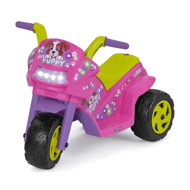 peg-perego-mini-puppy-moto-elettrica-cavalcabile-6v-da-1-anno-con-luci-e-suoni image 1