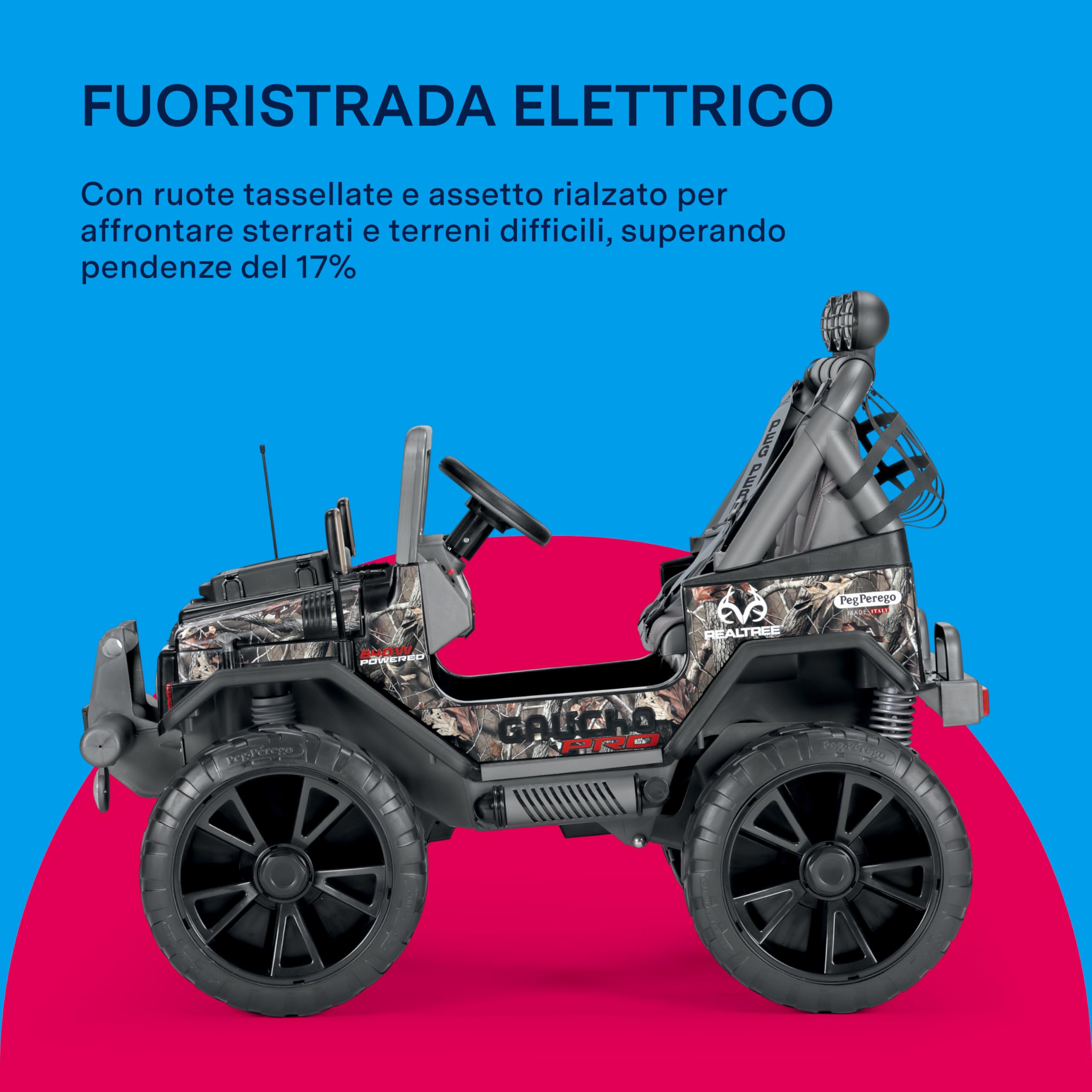 peg-perego-gaucho-pro-realtree-fuoristrada-elettrico-24v-2-posti image 3