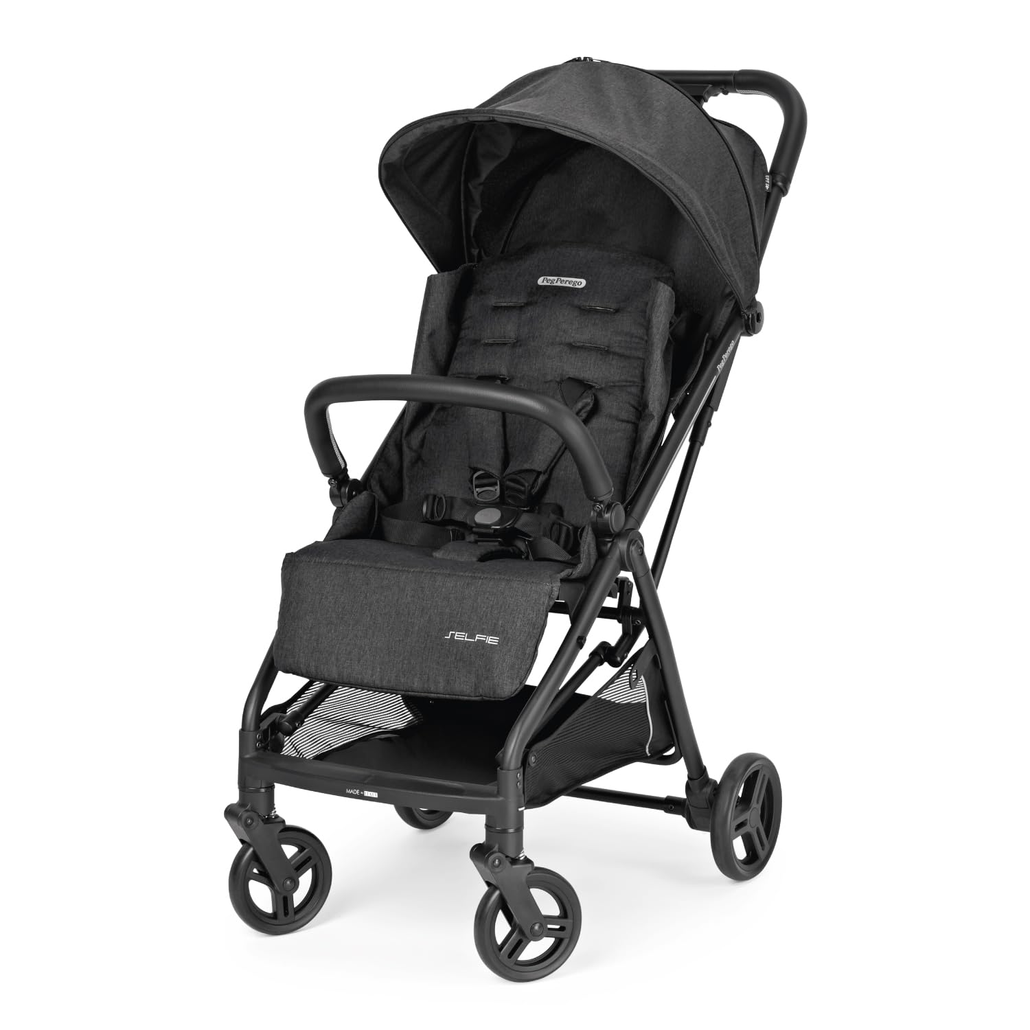 peg-perego-selfie-passeggino-leggero-0-4-anni-ardesia-con-capottina-upf-50 image 1