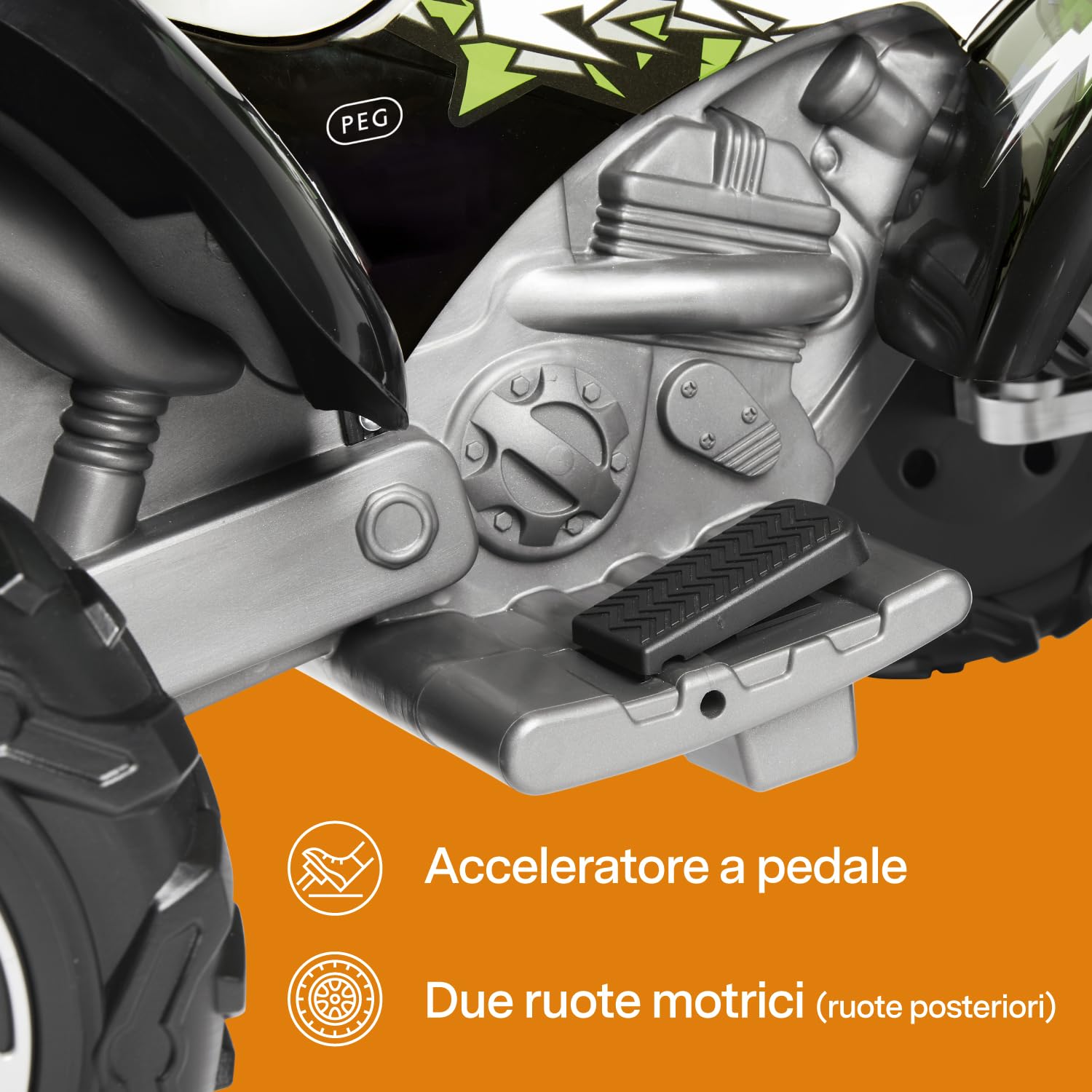 peg-perego-corral-t-rex-330w-quad-elettrico-12v-bambini-3-anni image 4