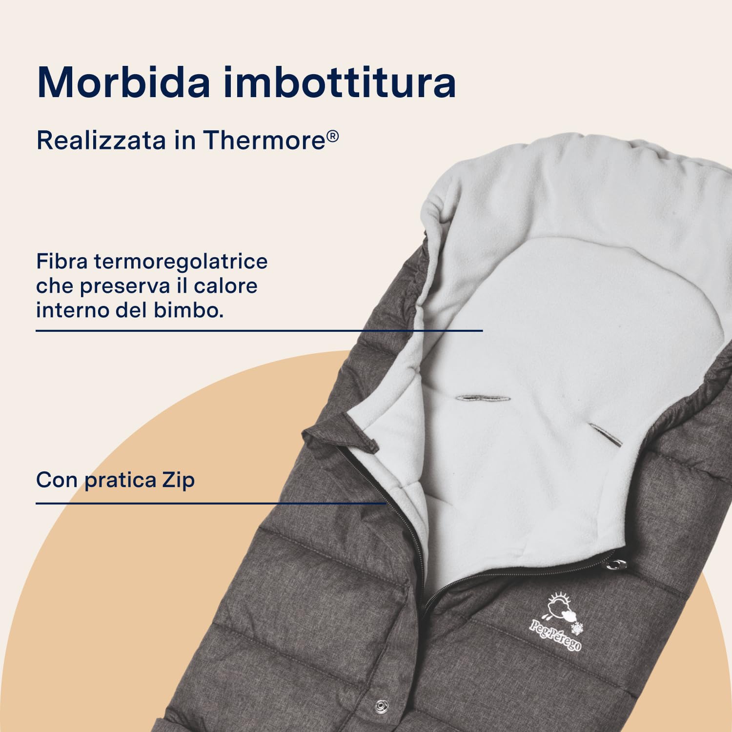 peg-perego-vario-foot-muff-sacco-invernale-allungabile-3-lunghezze image 3