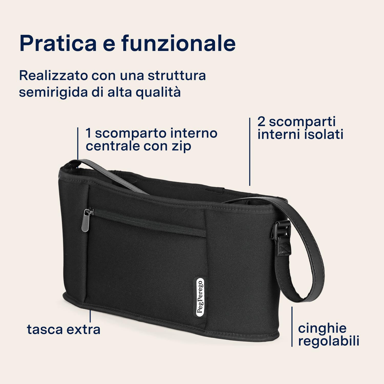 peg-perego-organizer-borsa-organizzatrice-con-tracolla-per-passeggini image 3