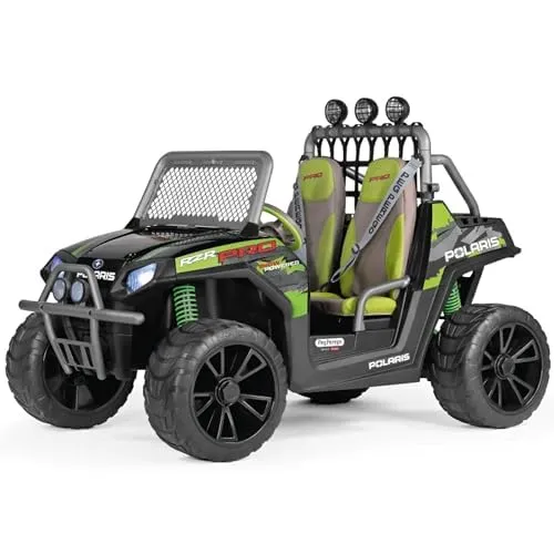peg-perego-polaris-rzr-pro-green-shadow-fuoristrada-elettrico-24v-2-posti image 1