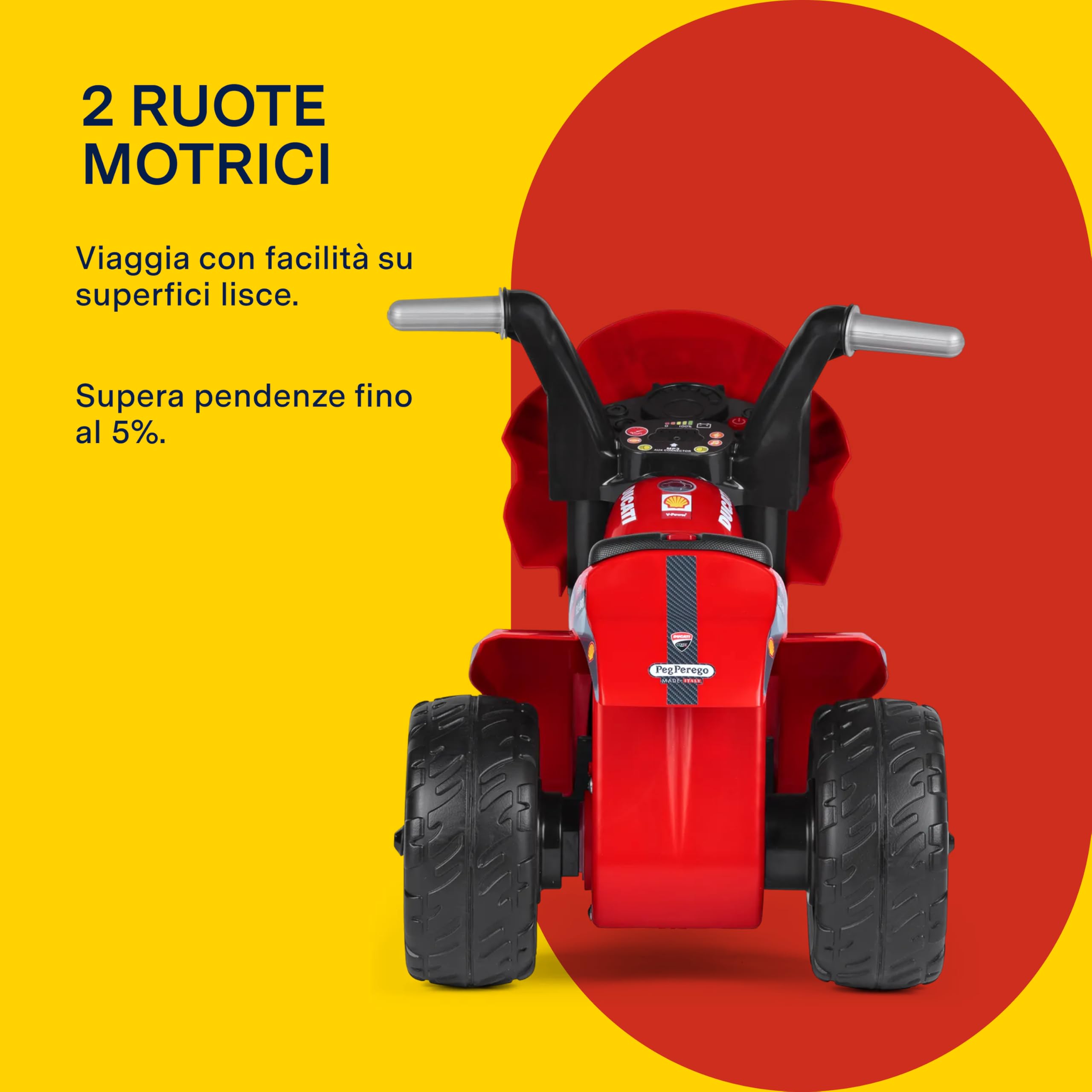 peg-perego-ducati-mini-evo-moto-elettrica-6v-da-1-anno-fino-a-15-kg image 5