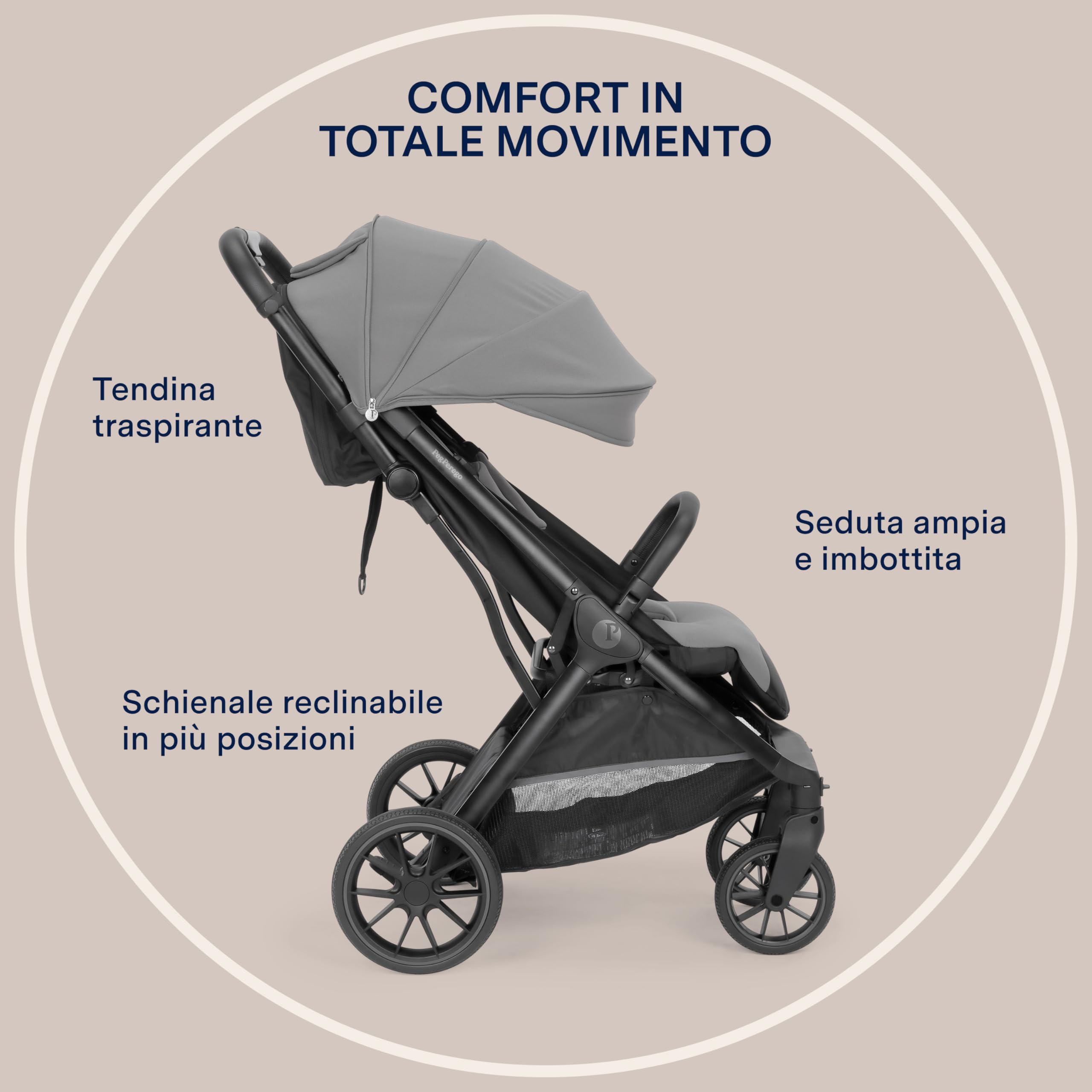 peg-perego-x-country-passeggino-fuoristrada-leggero-0-22-kg-con-parapioggia-merc image 4