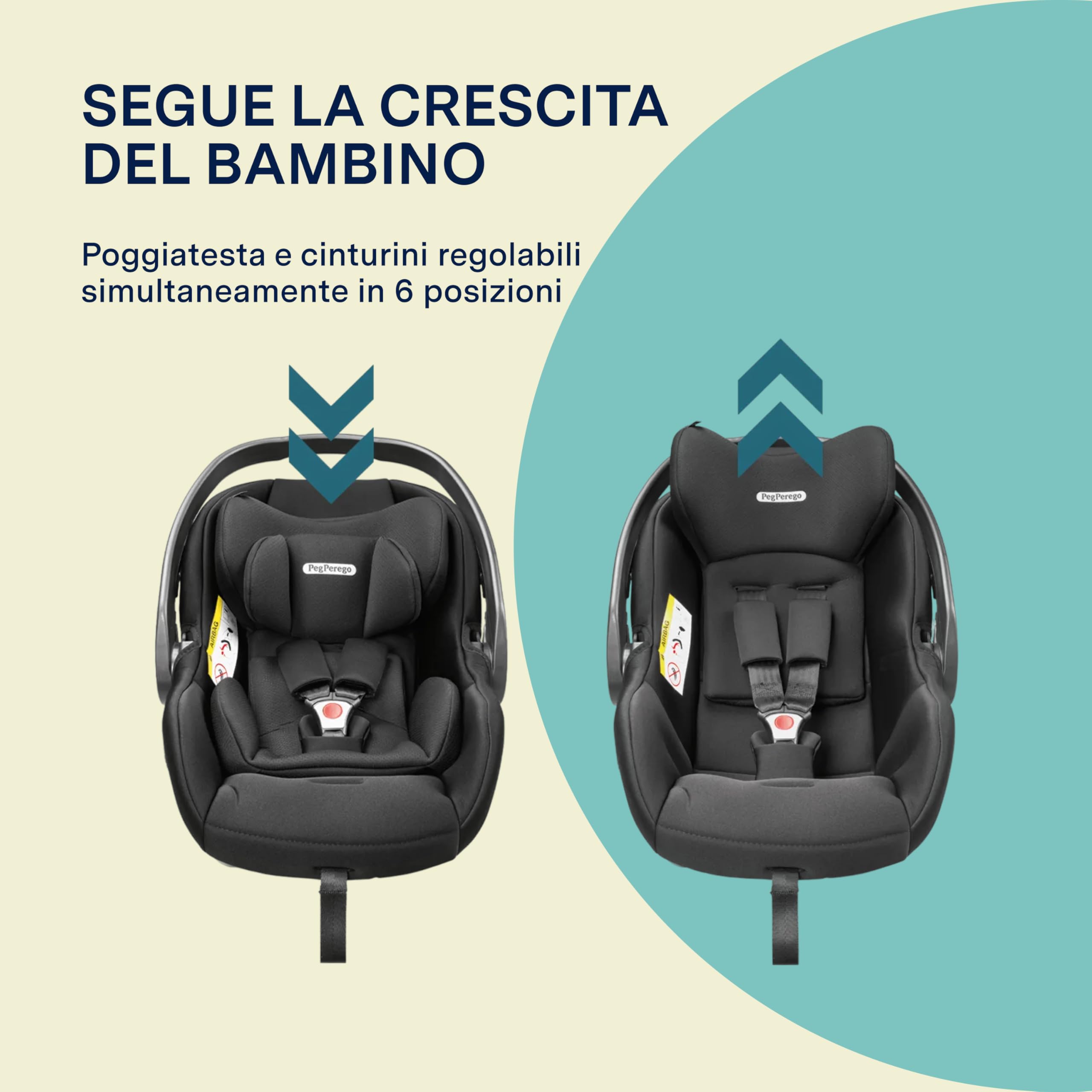 peg-perego-primo-viaggio-slk-seggiolino-auto-neonato-i-size-40-87-cm-onyx image 4