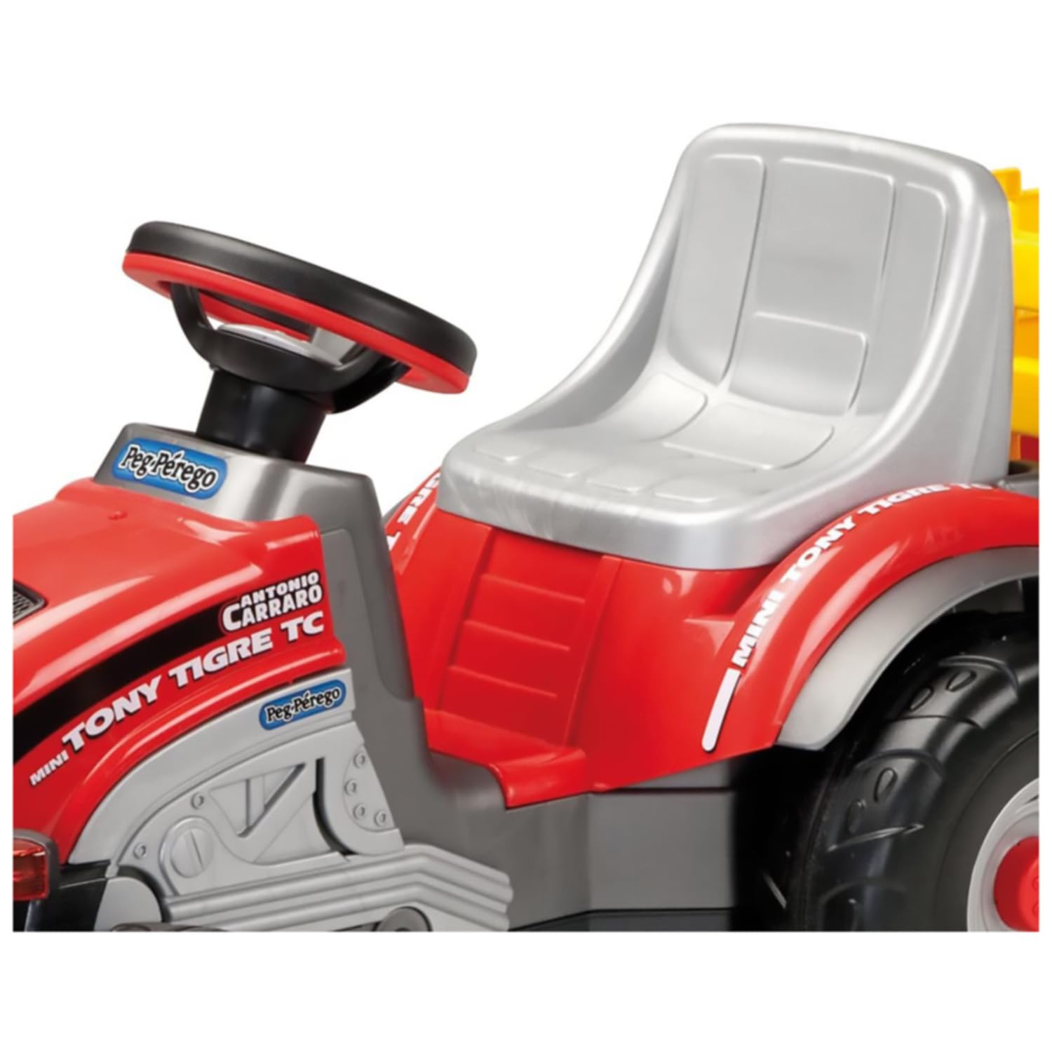 peg-perego-mini-tony-tigre-antonio-carraro-trattore-a-pedali-con-rimorchio-5-kg- image 2