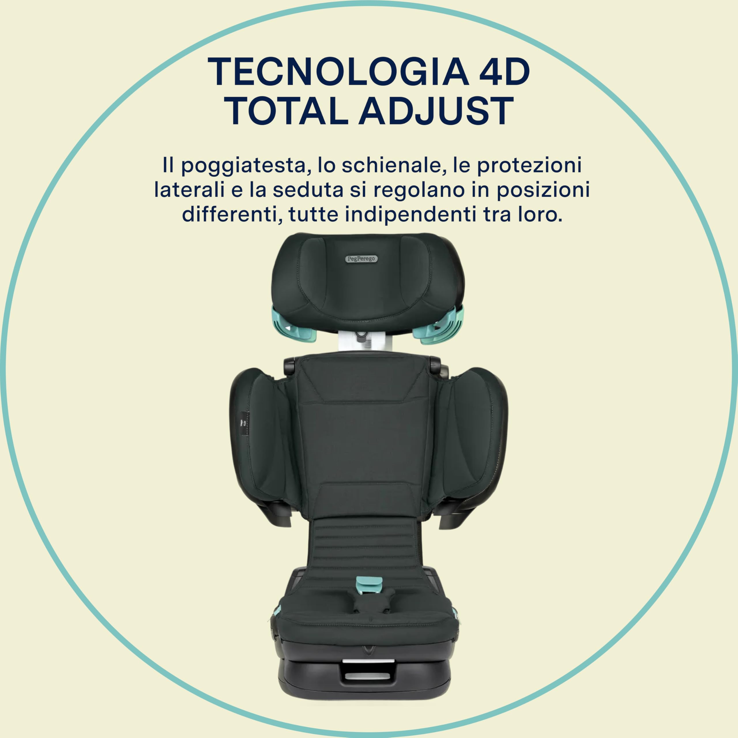 peg-perego-viaggio-flex-seggiolino-auto-isofix-100-150-cm-metal image 3