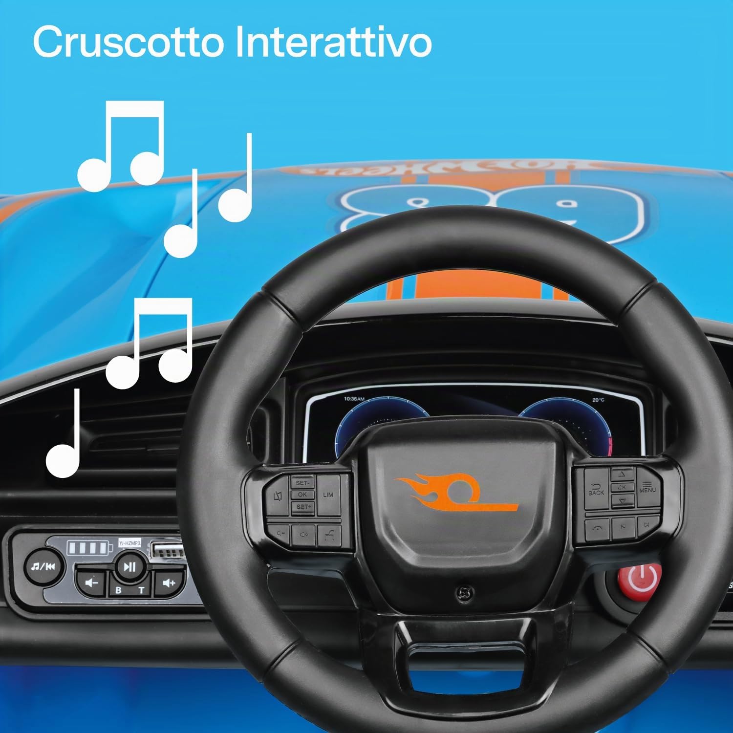 peg-perego-hot-wheels-rc-12v-auto-elettrica-cavalcabile-con-telecomando-18m image 8