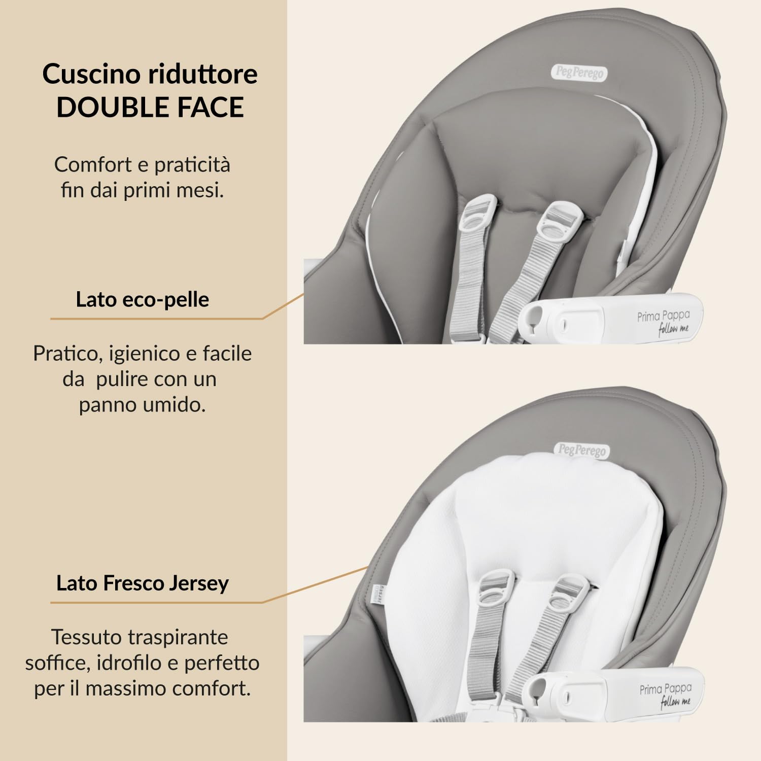 peg-perego-prima-pappa-follow-me-plus-seggiolone-sdraietta-ecopelle-ice image 3