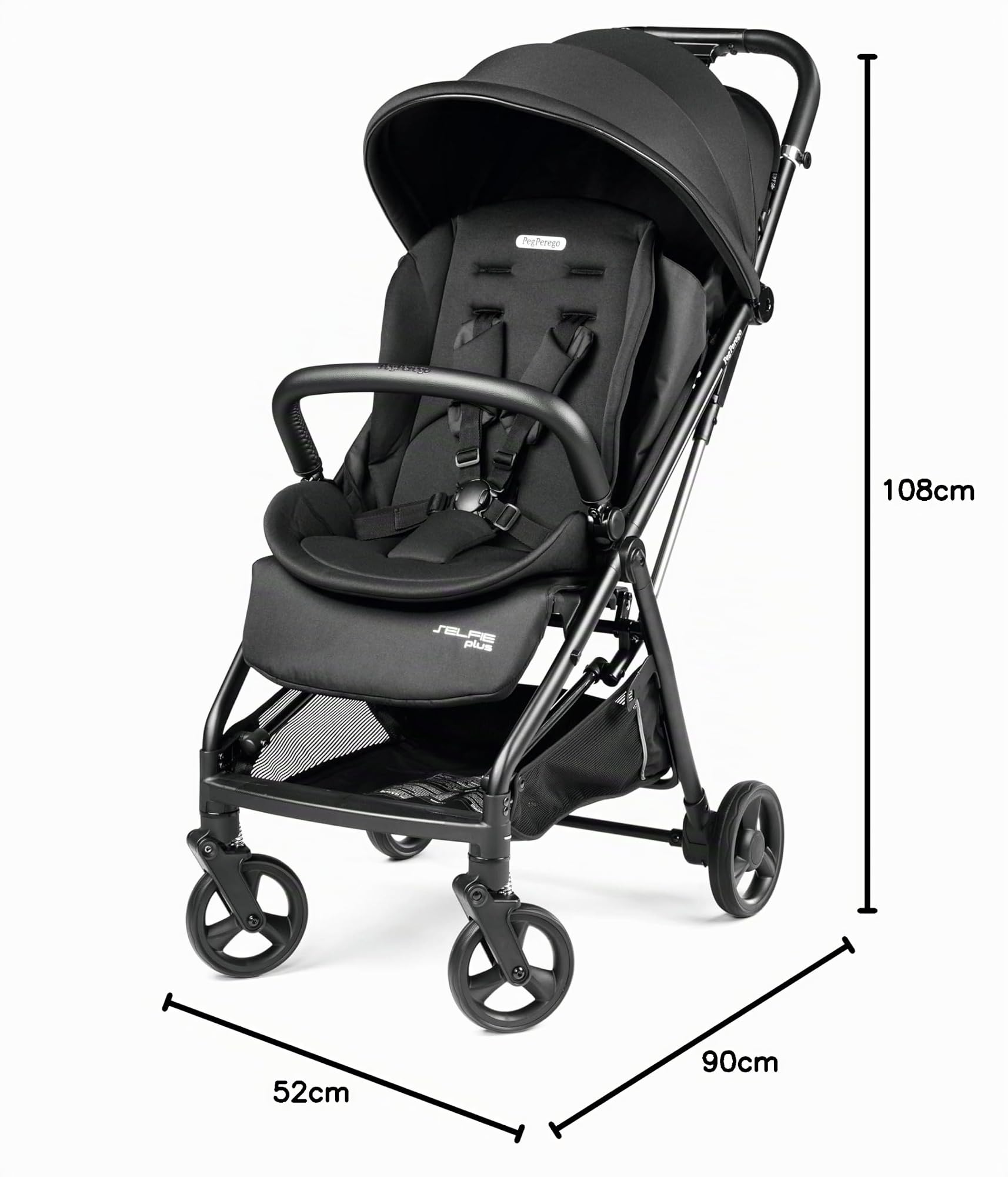 peg-perego-selfie-plus-passeggino-leggero-compatto-true-black image 7