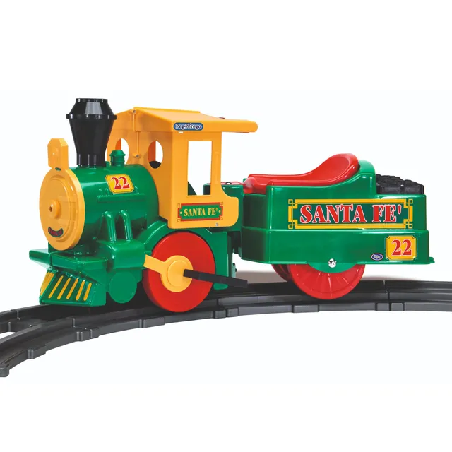 peg-perego-santa-f-train-trenino-elettrico-cavalcabile-far-west-con-12-binari-e- image 1