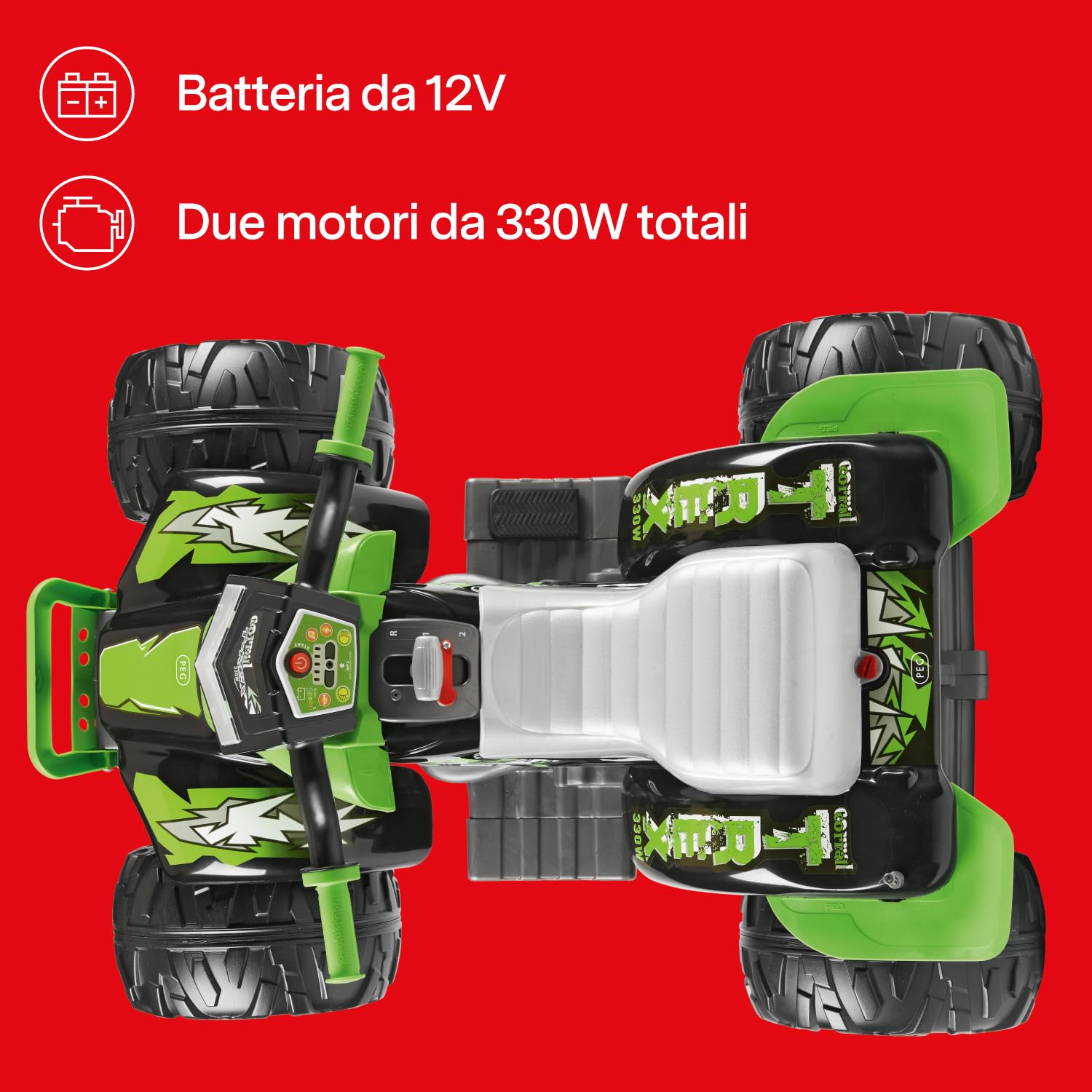 peg-perego-corral-t-rex-330w-quad-elettrico-12v-bambini-3-anni image 3