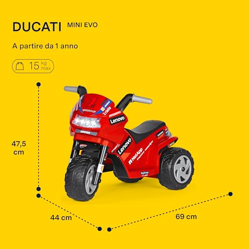 peg-perego-ducati-mini-evo-moto-elettrica-6v-da-1-anno-fino-a-15-kg image 8