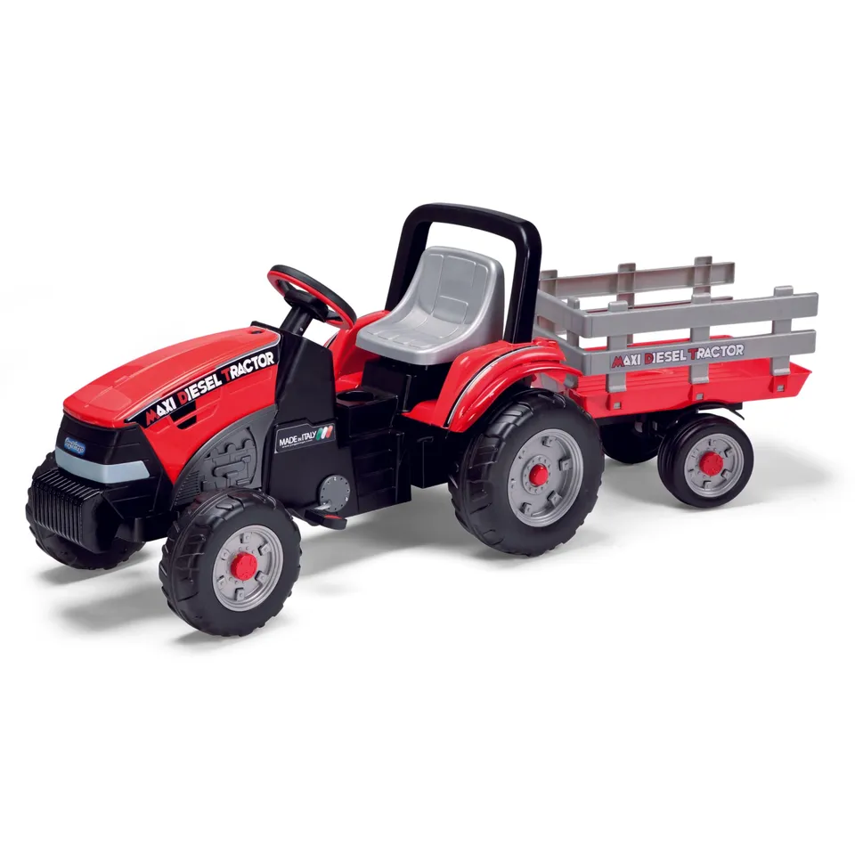 peg-perego-maxi-diesel-tractor-trattore-a-pedali-con-rimorchio-per-bambini-dai-2 image 1